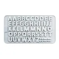Moule silicone lettres et chiffres 3D – Couleur Gray