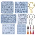 Moule silicone lettres et chiffres pour bijoux – 1