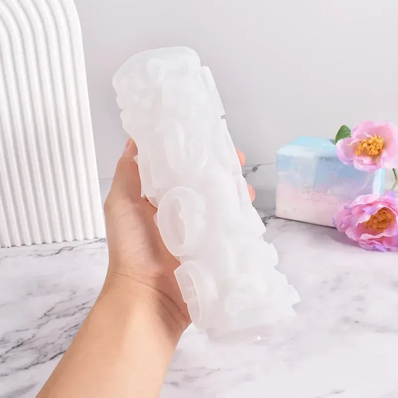 Moule silicone lettres et chiffres pour bijoux