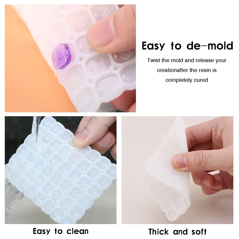 Moule silicone lettres et chiffres pour bijoux et bracelets DIY