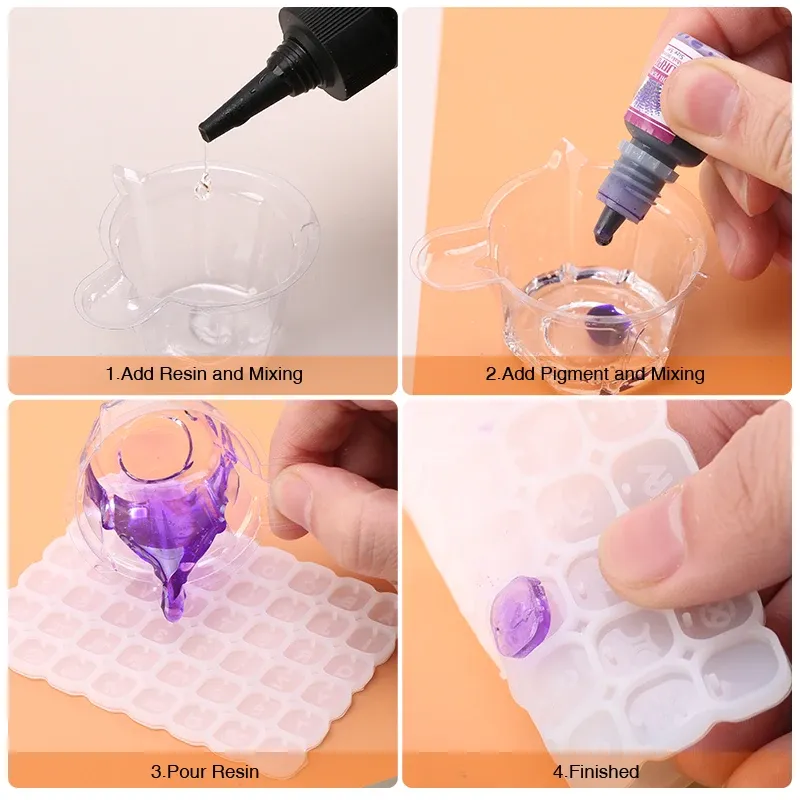 Moule silicone lettres et chiffres pour bijoux et bracelets DIY