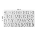 Moule silicone lettres et chiffres pour bijoux – Couleur Letter Mold01