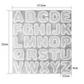Moule silicone lettres et chiffres pour bijoux – Couleur Letter Mold03