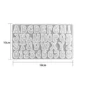 Moule silicone lettres et chiffres pour bijoux – Couleur Letter Mold04