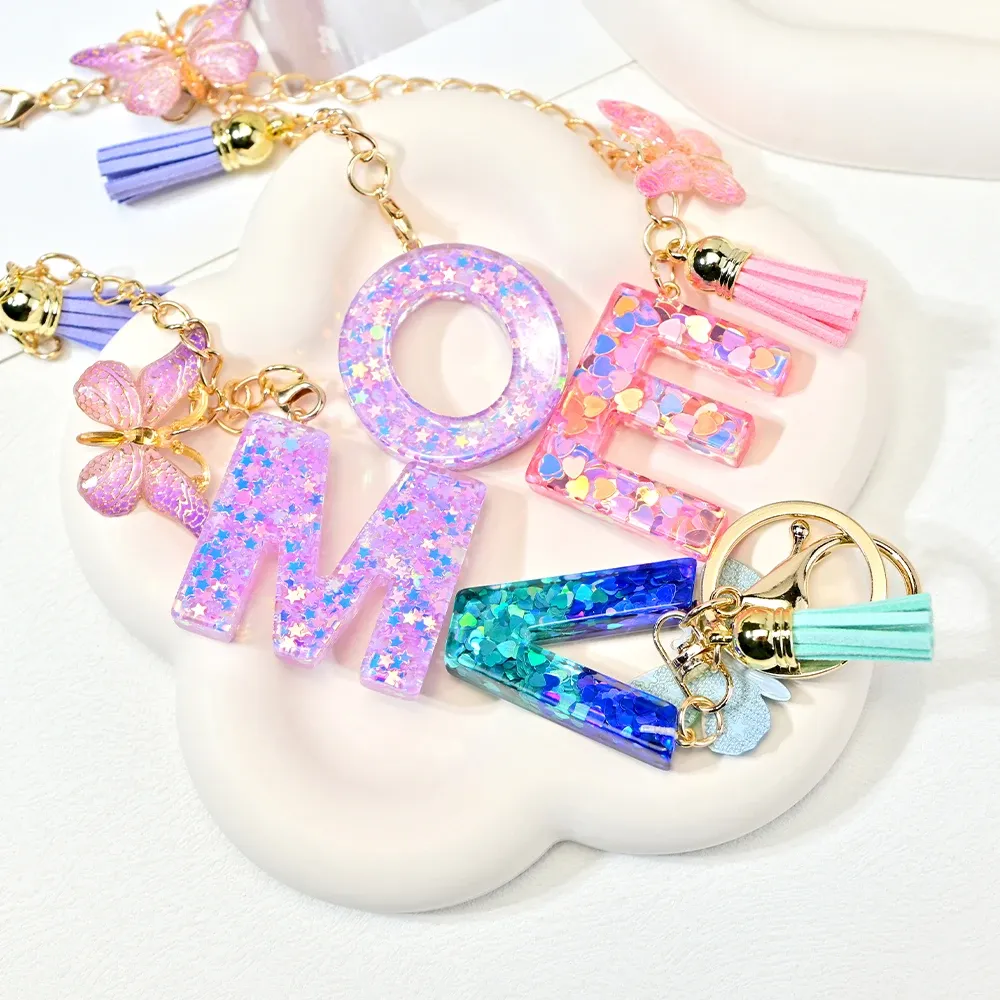 Moule silicone lettres et chiffres pour bijoux résine