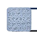 Moule silicone lettres et chiffres pour bijoux – Couleur Style 02