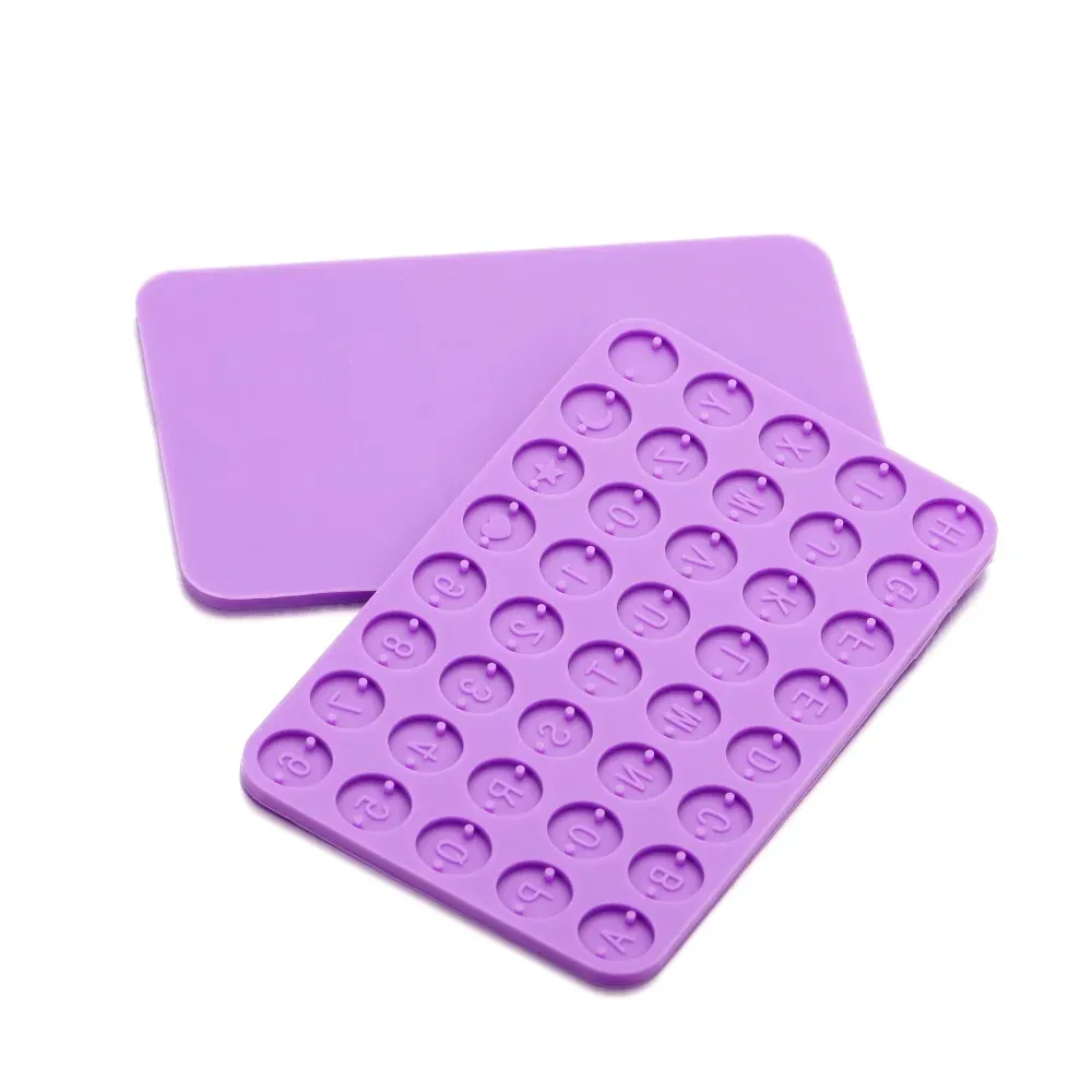 Moule silicone lettres et chiffres pour bracelets bijoux DIY