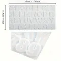 Moule silicone lettres et chiffres pour pendentifs bijoux DIY – 2