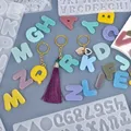 Moule silicone lettres et chiffres pour porte-clés et bijoux – 3