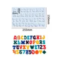 Moule silicone lettres et chiffres pour porte-clés et bijoux – 5