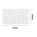 Moule silicone lettres et chiffres pour porte-clés et bijoux – Couleur Rouge (04)