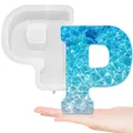 Moule silicone lettres majuscules 26 pièces alphabet – Couleur BLANC PUR (P)