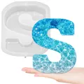 Moule silicone lettres majuscules 26 pièces alphabet – Couleur Brun (S)