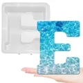 Moule silicone lettres majuscules 26 pièces alphabet – Couleur GRIS FONCÉ (E)