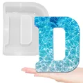 Moule silicone lettres majuscules 26 pièces alphabet – Couleur kaki foncé (D)