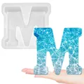 Moule silicone lettres majuscules 26 pièces alphabet – Couleur Marron (M)