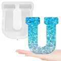 Moule silicone lettres majuscules 26 pièces alphabet – Couleur noir (U)