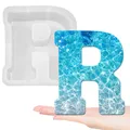 Moule silicone lettres majuscules 26 pièces alphabet – Couleur Or (R)