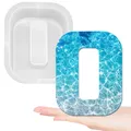 Moule silicone lettres majuscules 26 pièces alphabet – Couleur Orange (O)