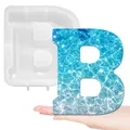 Moule silicone lettres majuscules 26 pièces alphabet – Couleur vert clair (B)