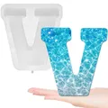 Moule silicone lettres majuscules 26 pièces alphabet – Couleur vert (V)