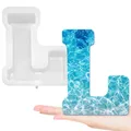Moule silicone lettres majuscules 26 pièces alphabet – Couleur VIOLETTE/Violet (L)