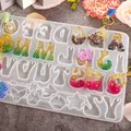 Moule silicone lettres pour porte-clés et bijoux résine – 3