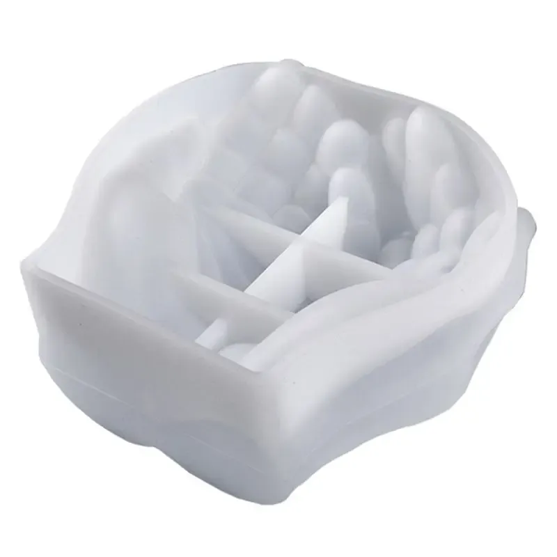 Moule silicone main ciment, plat rangement, cendrier, plateau