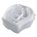 Moule silicone main ciment, plat rangement, cendrier, plateau – Color Milky White