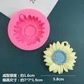 Moule silicone marguerite et tournesol pour bougie – Color sunflower with hole
