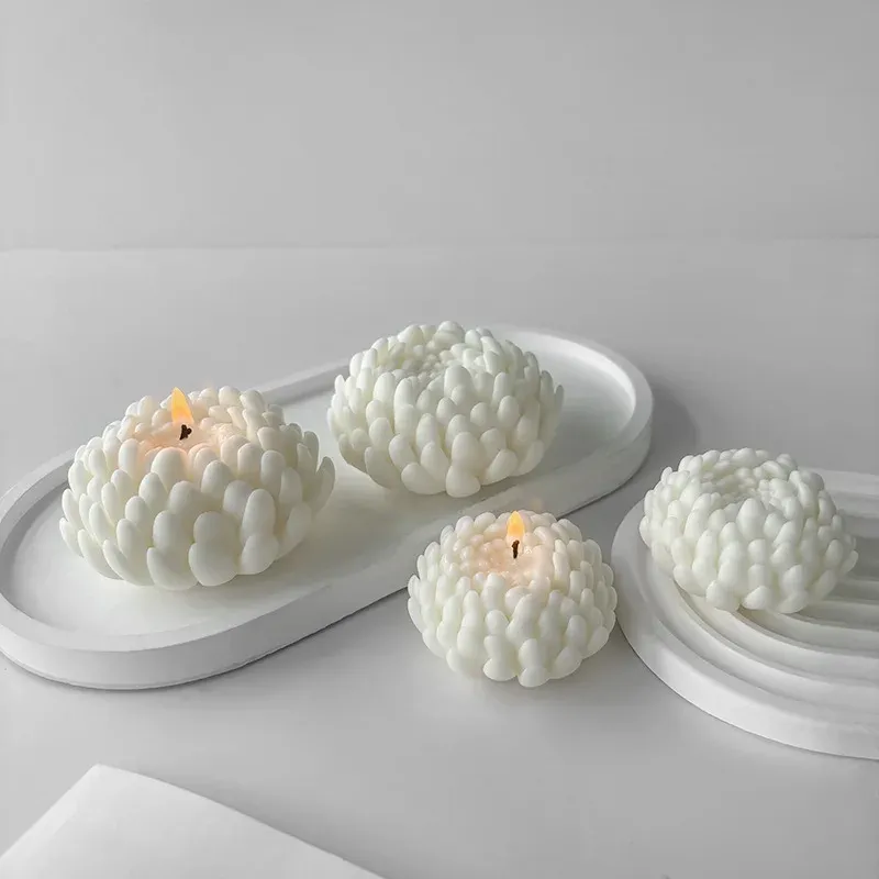 Moule silicone marguerite pour bougie et savon