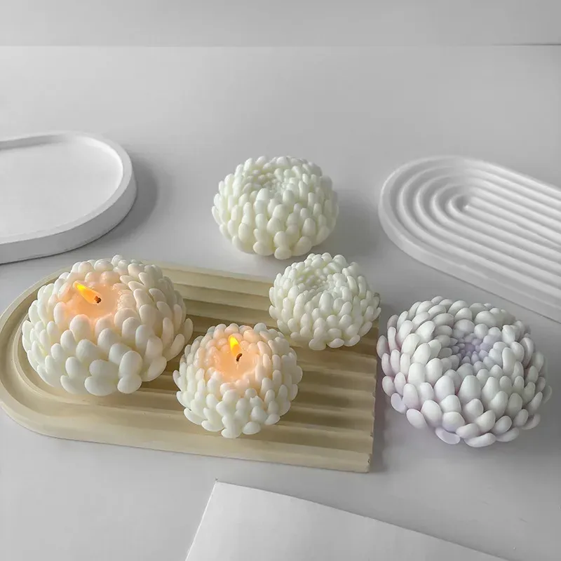 Moule silicone marguerite pour bougie et savon