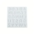 Moule silicone mini lettre pour porte-clés et bijoux DIY – Couleur 1pc