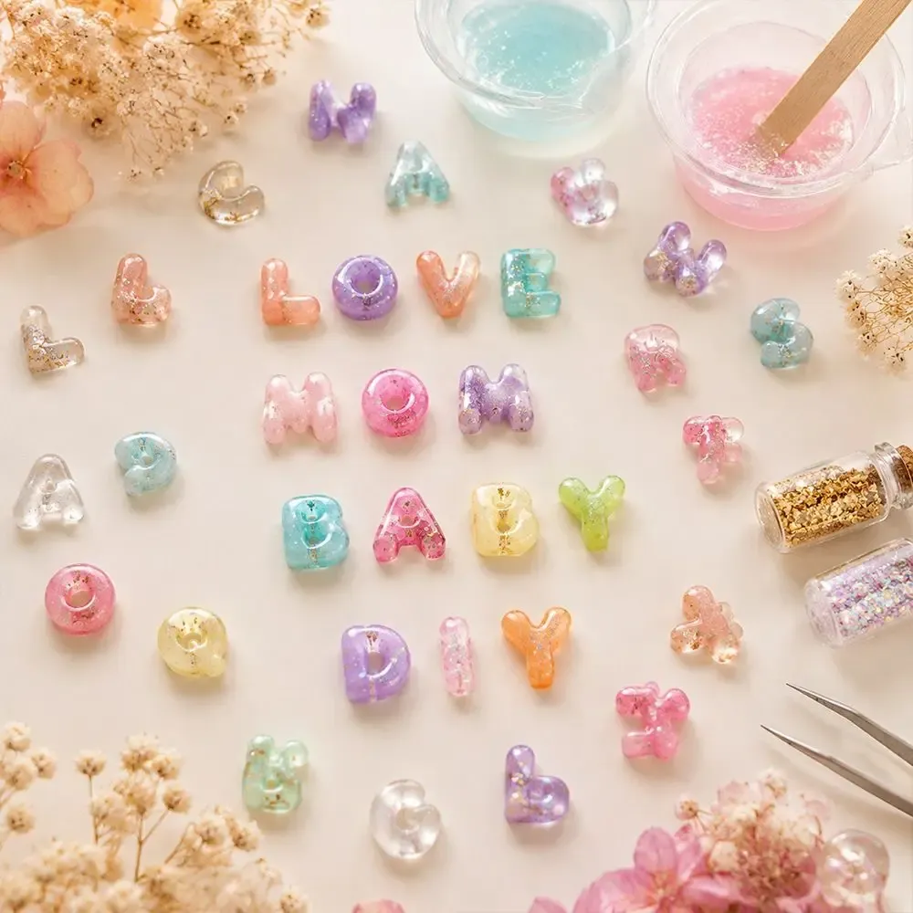 Moule silicone mini lettres cristal