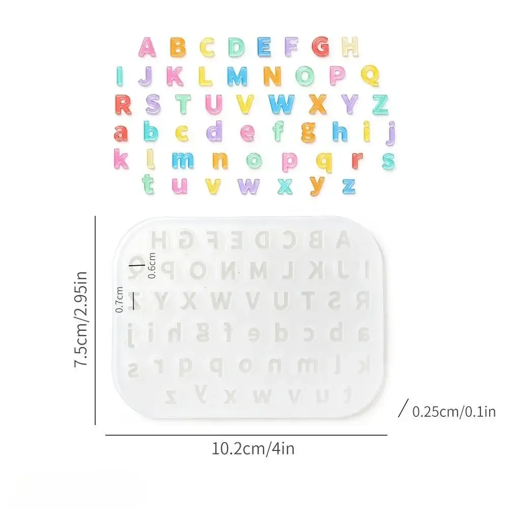 Moule silicone mini lettres cristal