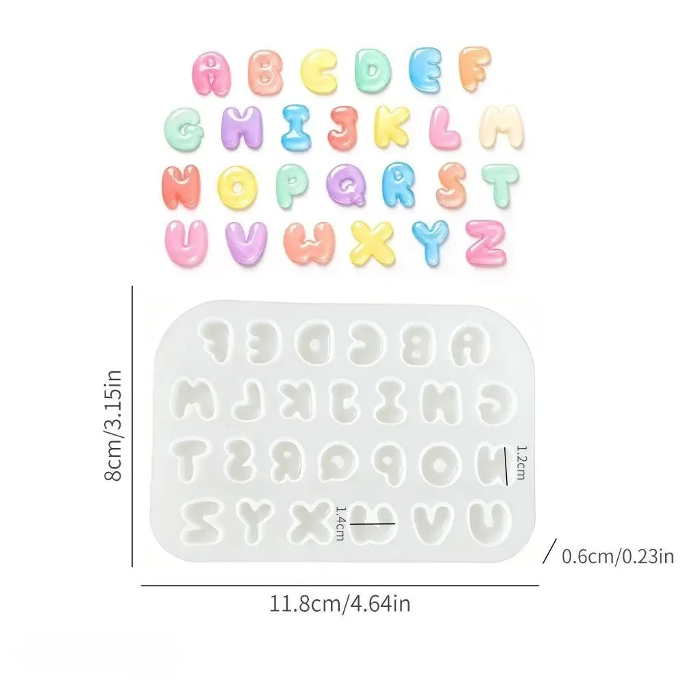 Moule silicone mini lettres cristal