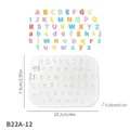 Moule silicone mini lettres et pendentif – Couleur flat letter A2