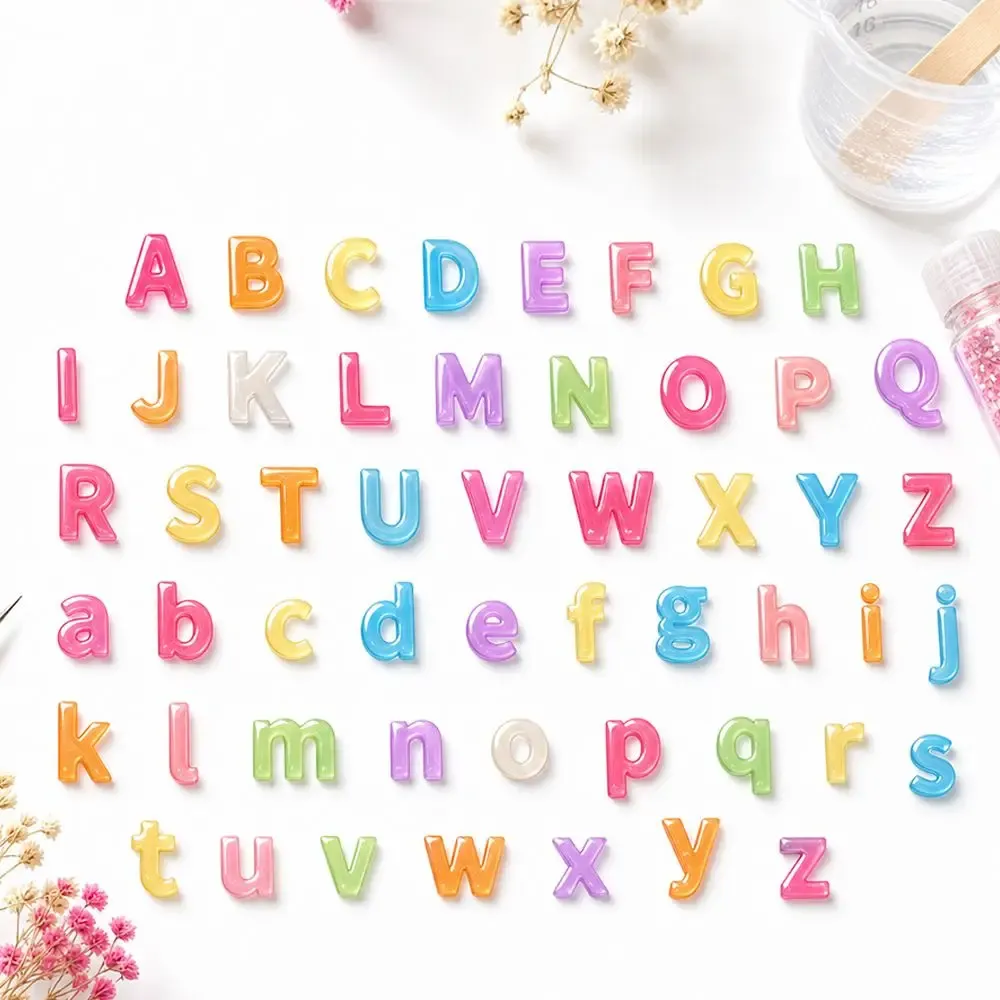 Moule silicone mini lettres pour bijoux et porte-clés