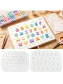 Moule silicone mini lettres pour bijoux et porte-clés – Couleur Letter set