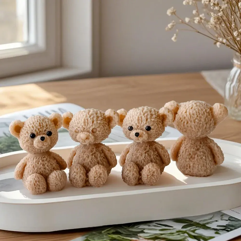 Moule silicone mini ours pour bougies et chocolats