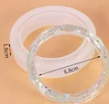 Moule silicone miroir cristal pour bracelet – Couleur BLANC (1)