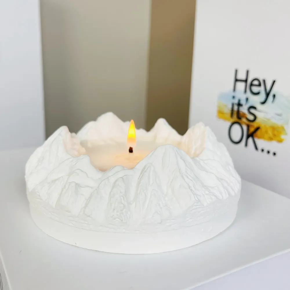 Moule silicone montagne neige, cendrier, plateau rangement, résine