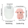 Moule silicone mouton mignon pour bougies et savons – Couleur Sheep mold