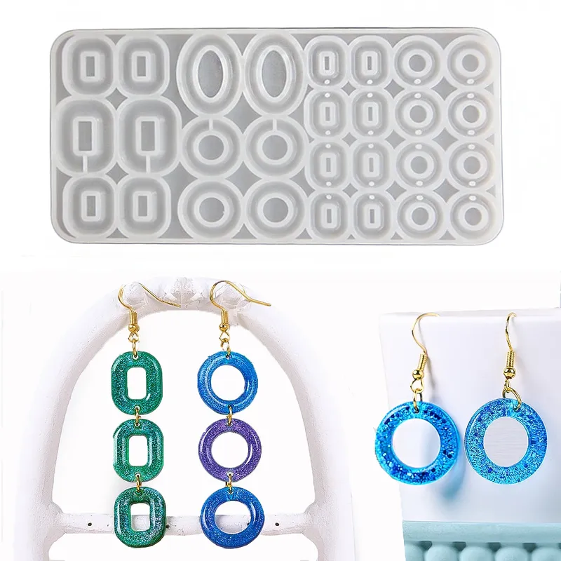 Moule silicone multi-cercles pour bijoux