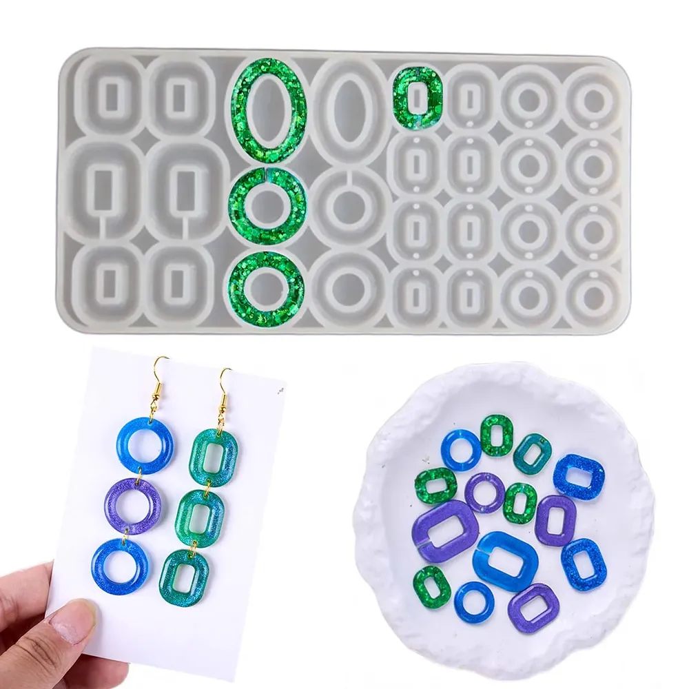 Moule silicone multi-cercles pour bijoux