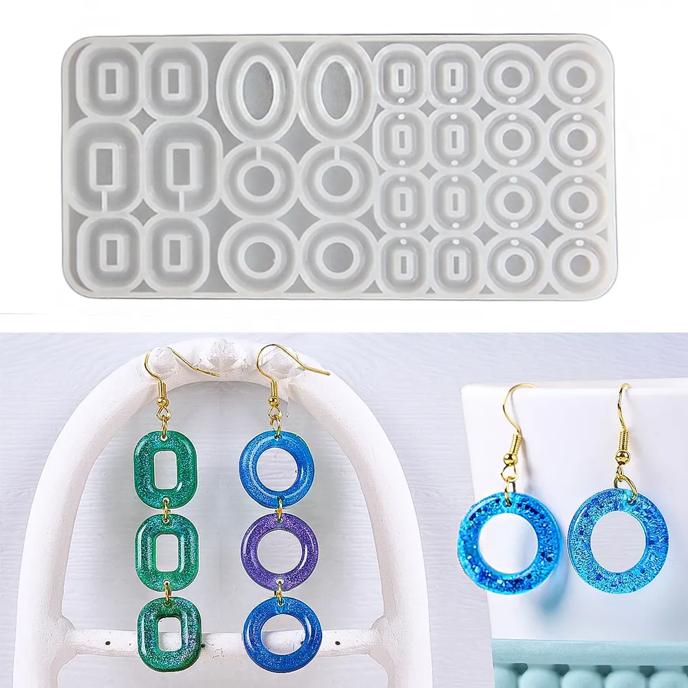 Moule silicone multi-cercles pour bijoux