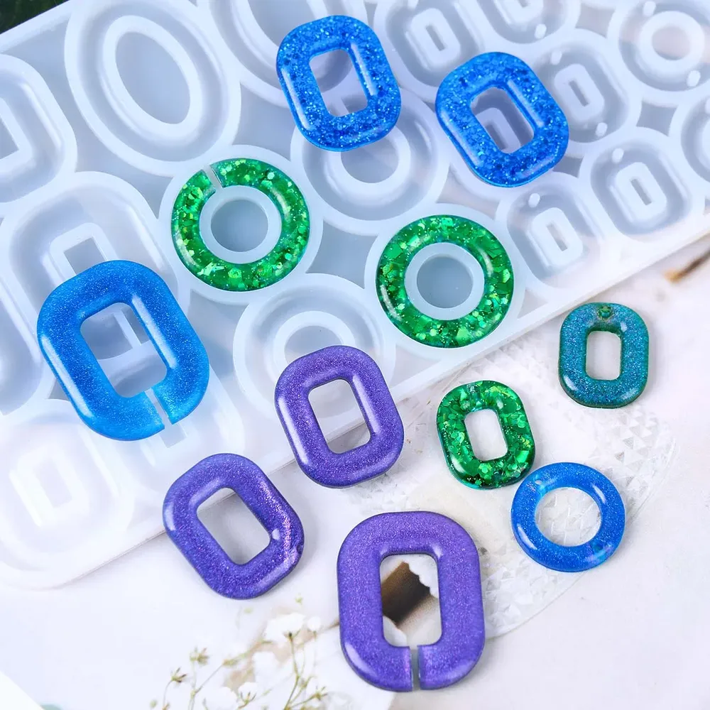 Moule silicone multi-cercles pour bijoux