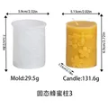 Moule silicone nid d'abeille 3D pour bougies et plâtre – Couleur Moule C