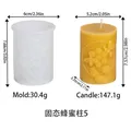 Moule silicone nid d'abeille 3D pour bougies et plâtre – Couleur Moule E