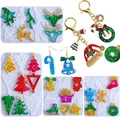 Moule silicone noël pour porte-clés et bijoux artisanaux – 1